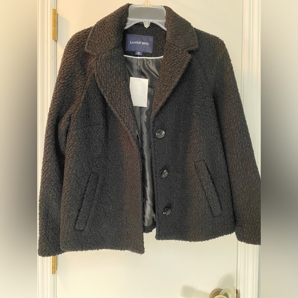 Lands End Classic Boiled Wool Jacket/Blazer size 8P NWT - Picture 1 of 4